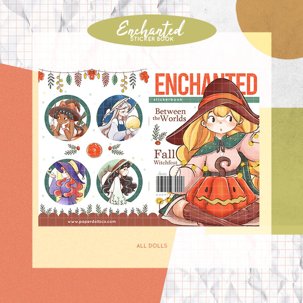 Enchanted PaperDollzCo Planner Sticker Book | CB052