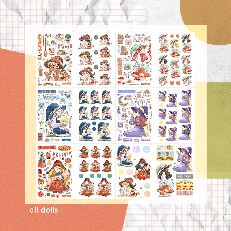 Enchanted PaperDollzCo Planner Sticker Book | CB052