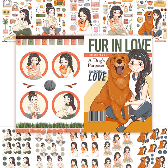 Fur In Love | Planner Sticker Book | CB033
