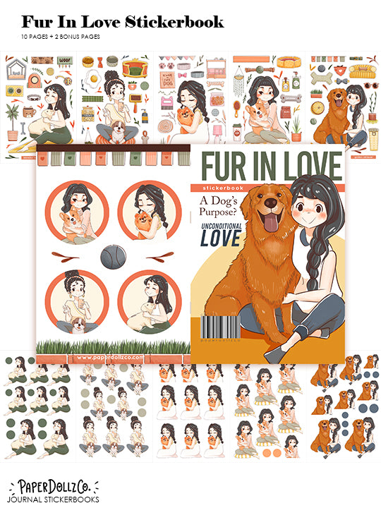 Fur In Love | Planner Sticker Book | CB033