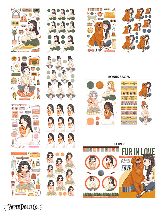 Fur In Love | Planner Sticker Book | CB033