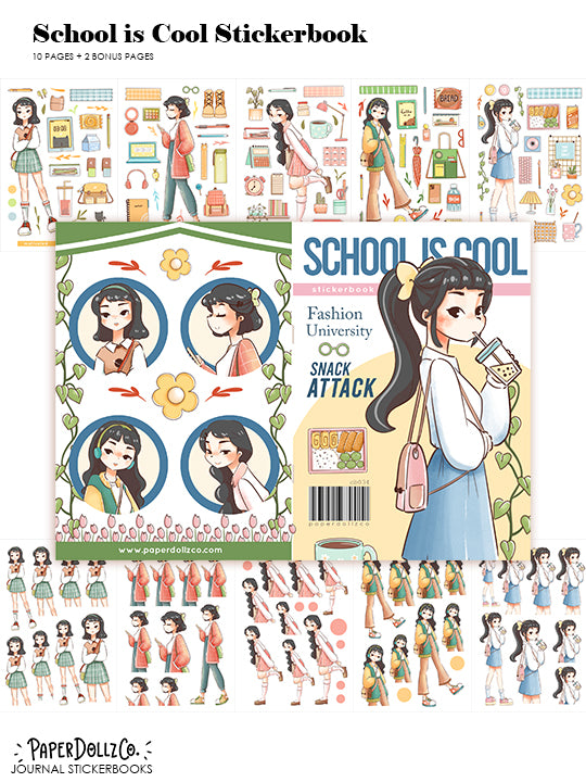 School Is Cool | Planner Sticker Book | CB034