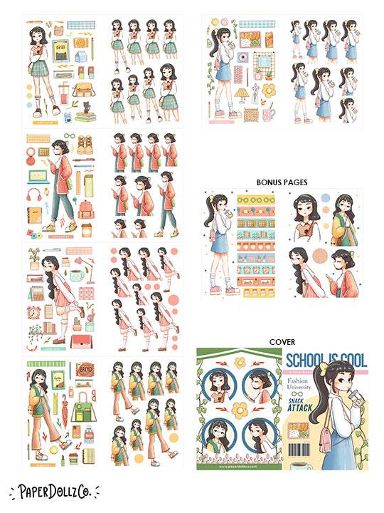 School Is Cool | Planner Sticker Book | CB034