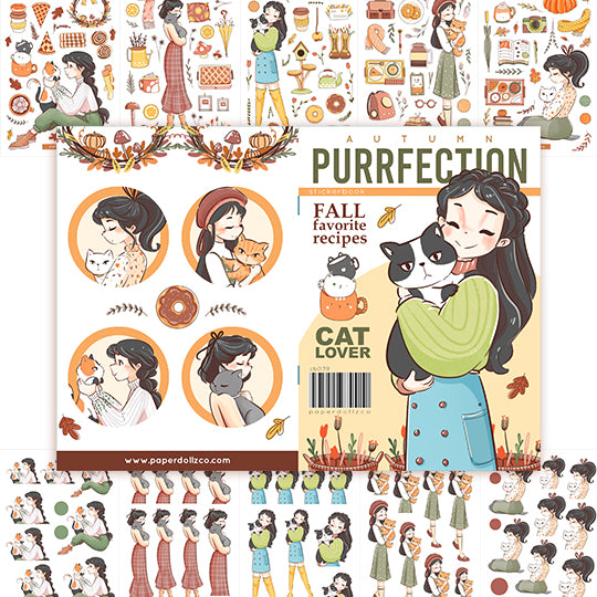 Autumn Purrfection | Planner Sticker Book | CB039