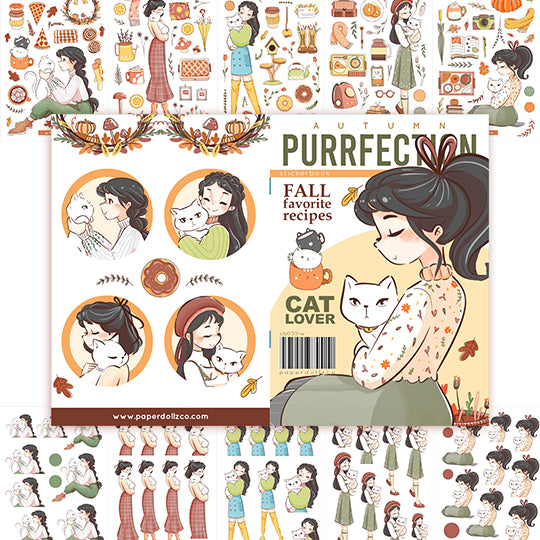 Autumn Purrfection | Planner Sticker Book | CB039W
