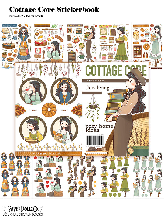 Cottage Core | Planner Sticker Book | CB040
