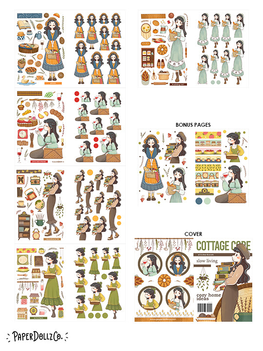 Cottage Core | Planner Sticker Book | CB040