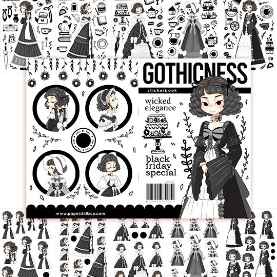 Gothicness | Planner Sticker Book | CB041