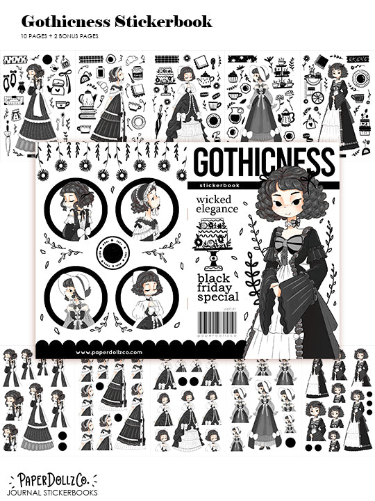 Gothicness | Planner Sticker Book | CB041
