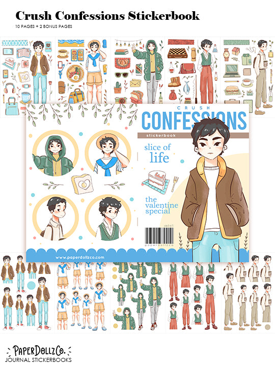 Crush Confessions | Planner Sticker Book | CB043