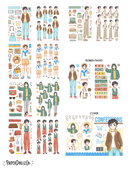Crush Confessions | Planner Sticker Book | CB043