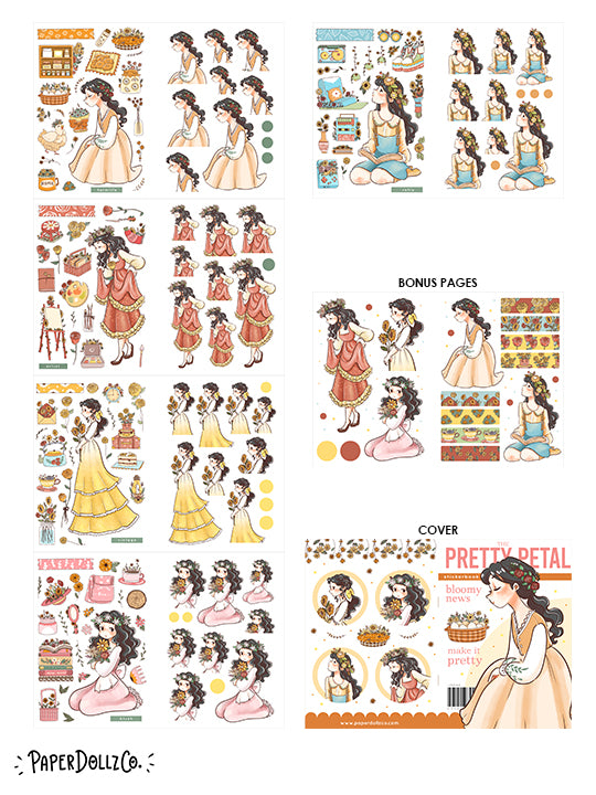 The Pretty Petal | Planner Sticker Book | CB044