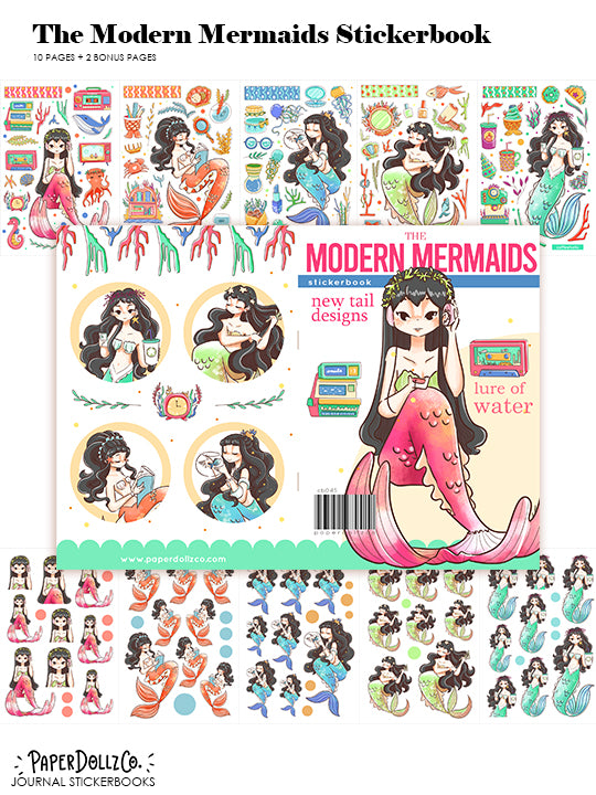 The Modern Mermaids | Planner Sticker Book | CB045