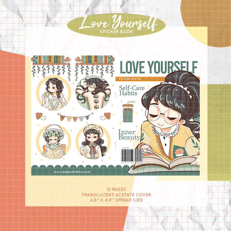 Love Yourself PaperDollzCo Planner Sticker Book | CB047