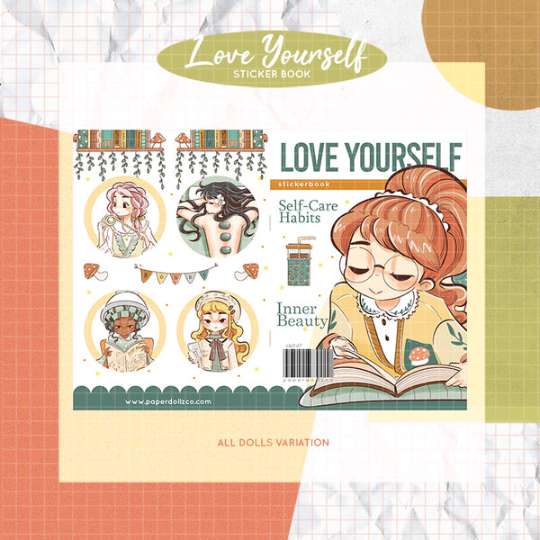 Love Yourself PaperDollzCo Planner Sticker Book | CB047
