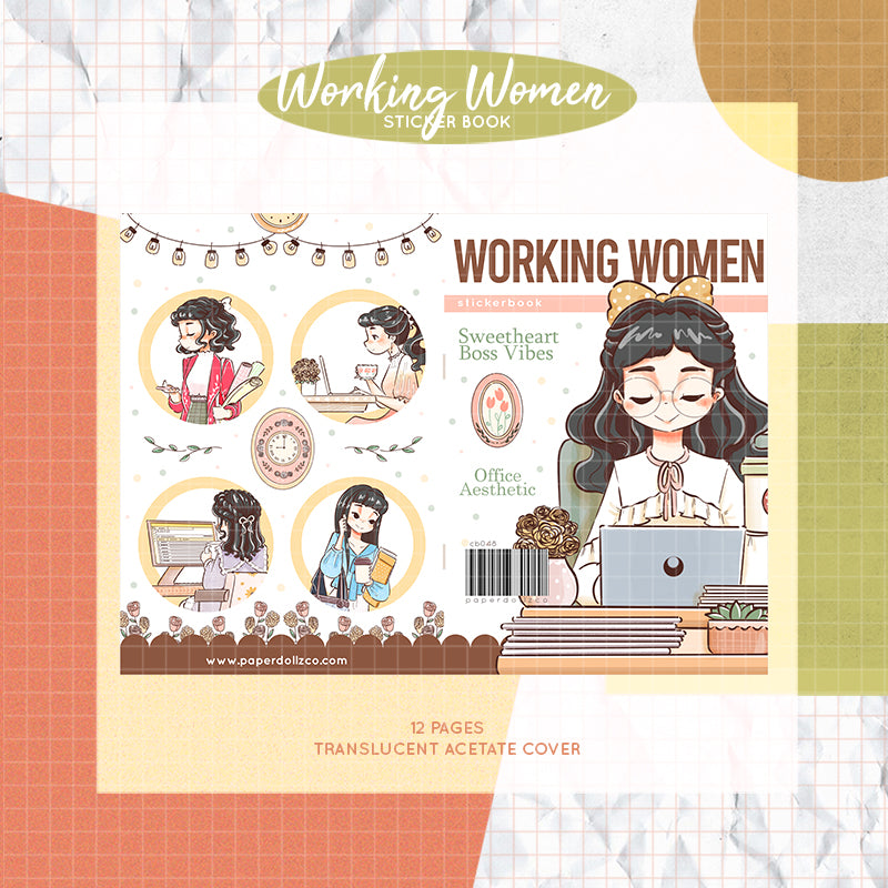 Working Women PaperDollzCo Planner Sticker Book | CB048