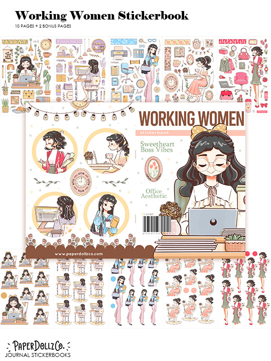 Working Women | Planner Sticker Book | CB048