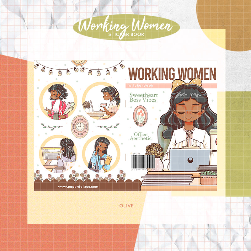 Working Women PaperDollzCo Planner Sticker Book | CB048