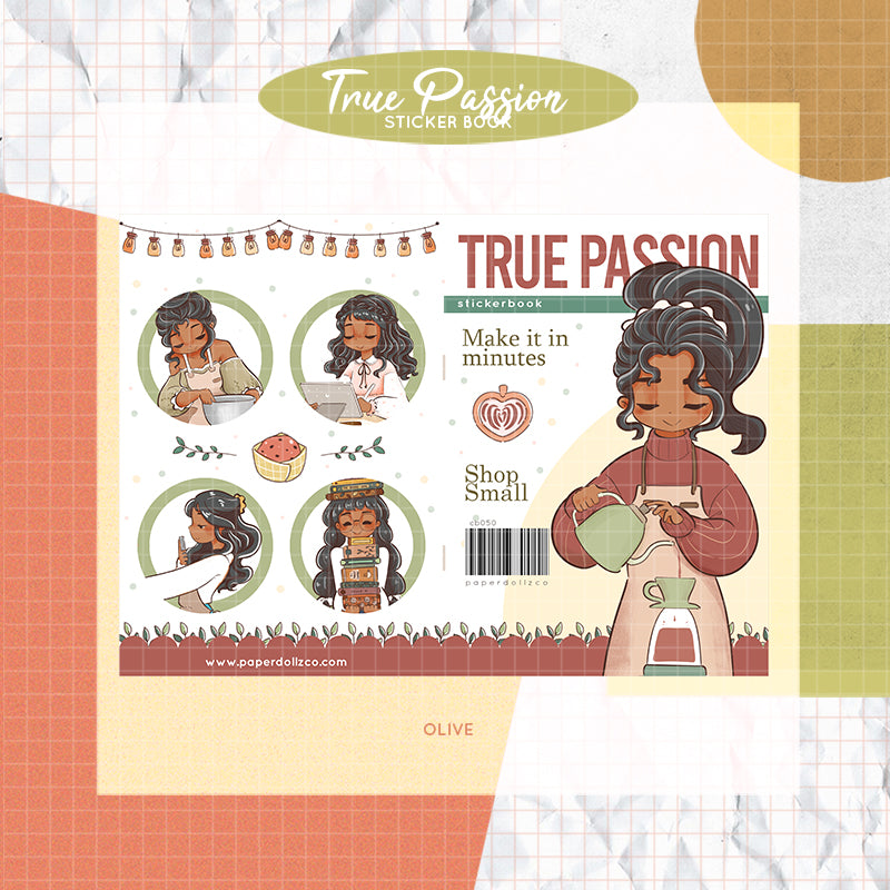 True Passion PaperDollzCo Planner Sticker Book | CB050