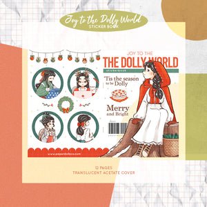 Joy to the Dolly World PaperDollzCo Planner Sticker Book | CB053