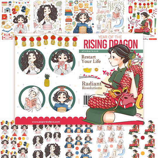 Year of the Rising Dragon | Planner Sticker Book | CB054