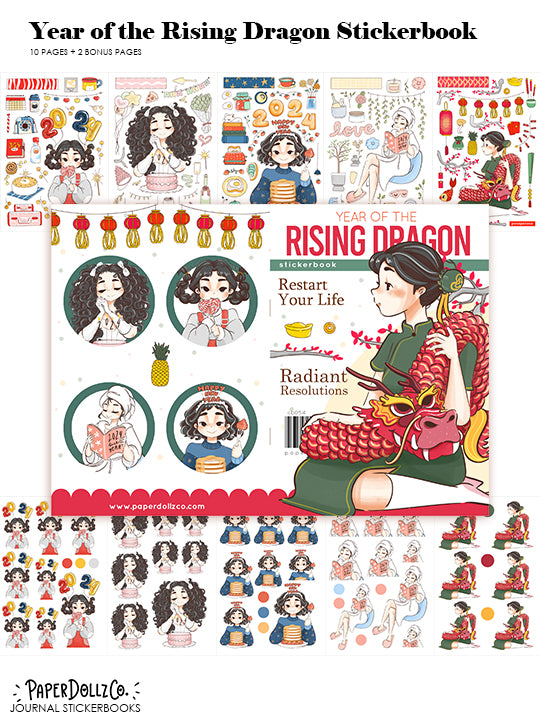 Year of the Rising Dragon | Planner Sticker Book | CB054