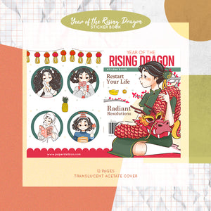 Year of the Rising Dragon PaperDollzCo Planner Sticker Book | CB054