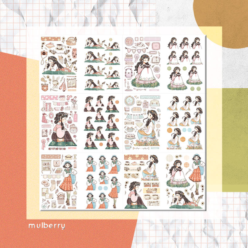 Blossoming PaperDollzCo Planner Sticker Book | CB057