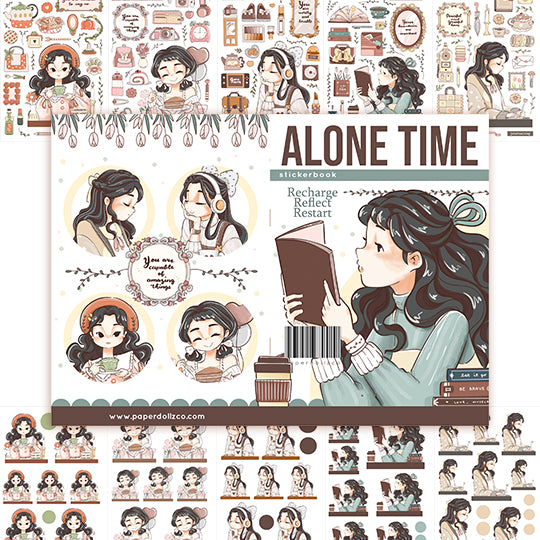 Alone Time | Planner Sticker Book | CB058