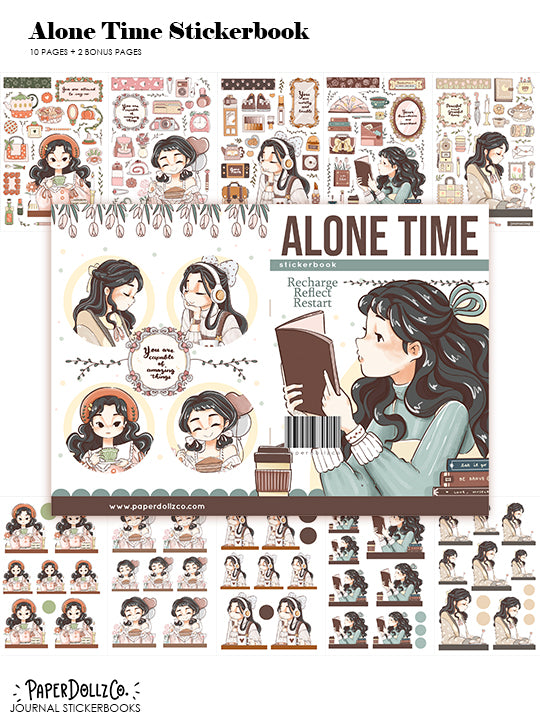 Alone Time | Planner Sticker Book | CB058
