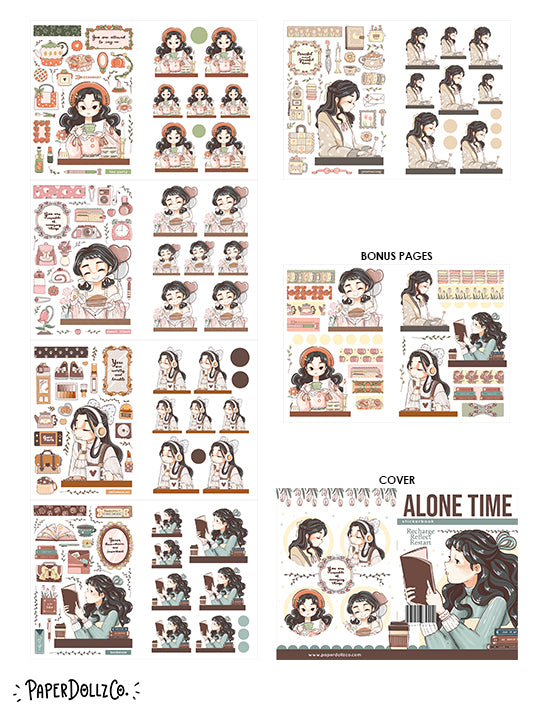 Alone Time | Planner Sticker Book | CB058
