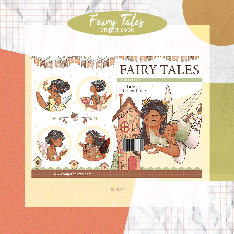 Fairy Tales PaperDollzCo Planner Sticker Book | CB059