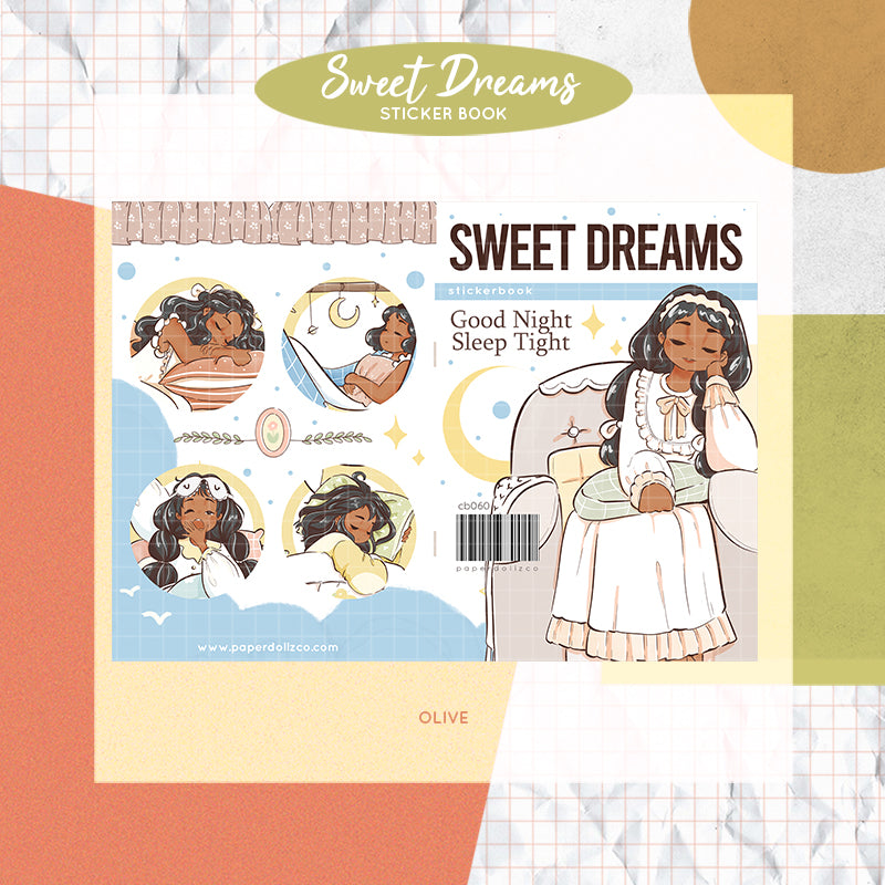 Sweet Dreams PaperDollzCo Planner Sticker Book | CB060