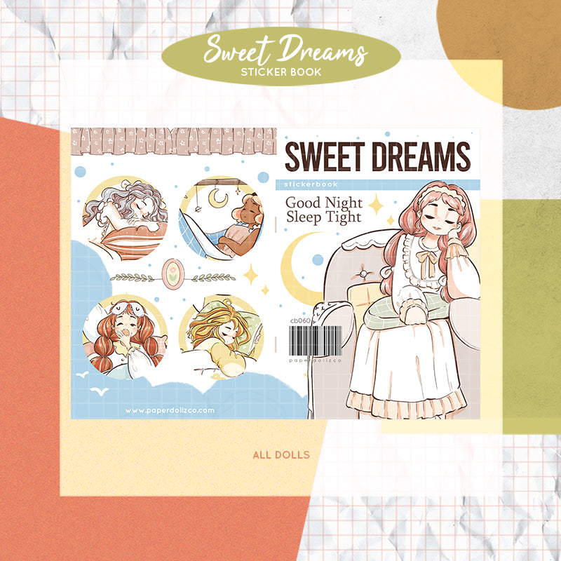 Sweet Dreams PaperDollzCo Planner Sticker Book | CB060