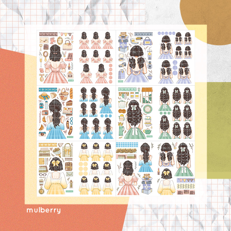 Crowning Glory PaperDollzCo Planner Sticker Book | CB061