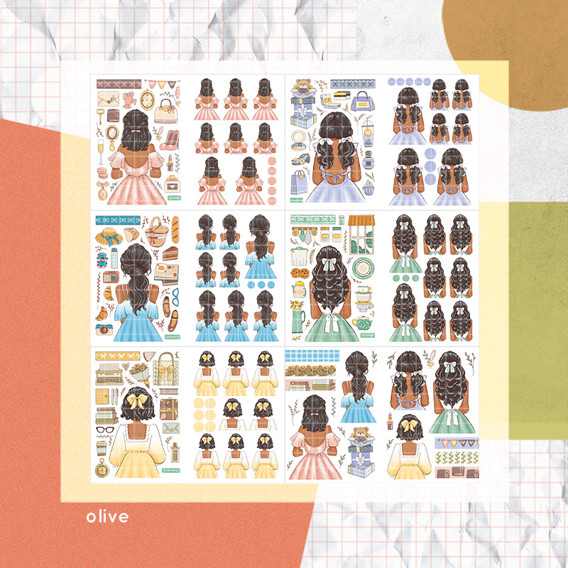 Crowning Glory PaperDollzCo Planner Sticker Book | CB061