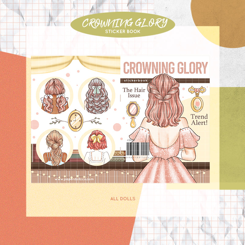 Crowning Glory PaperDollzCo Planner Sticker Book | CB061