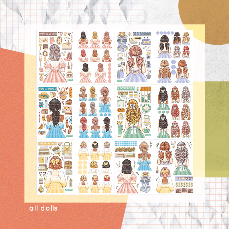 Crowning Glory PaperDollzCo Planner Sticker Book | CB061