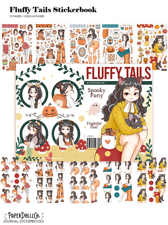 Fluffy Tails | Planner Sticker Book | CB064