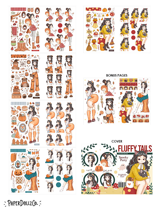 Fluffy Tails | Planner Sticker Book | CB064