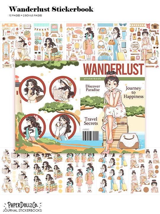 Wanderlust | Planner Sticker Book | CB065