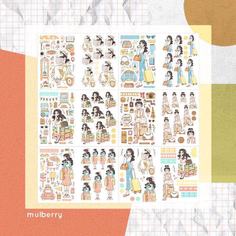 Wanderlust PaperDollzCo Planner Sticker Book | CB065