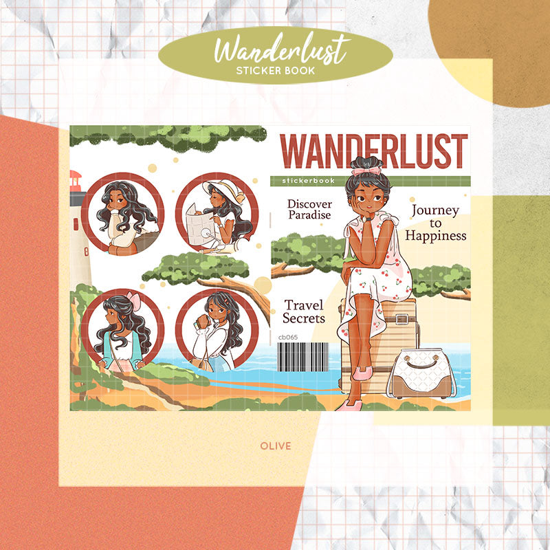 Wanderlust PaperDollzCo Planner Sticker Book | CB065