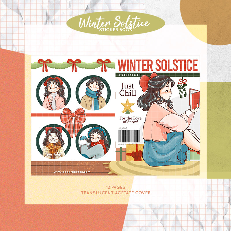 Winter Solstice PaperDollzCo Planner Sticker Book | CB066