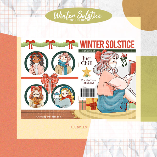 Winter Solstice PaperDollzCo Planner Sticker Book | CB066