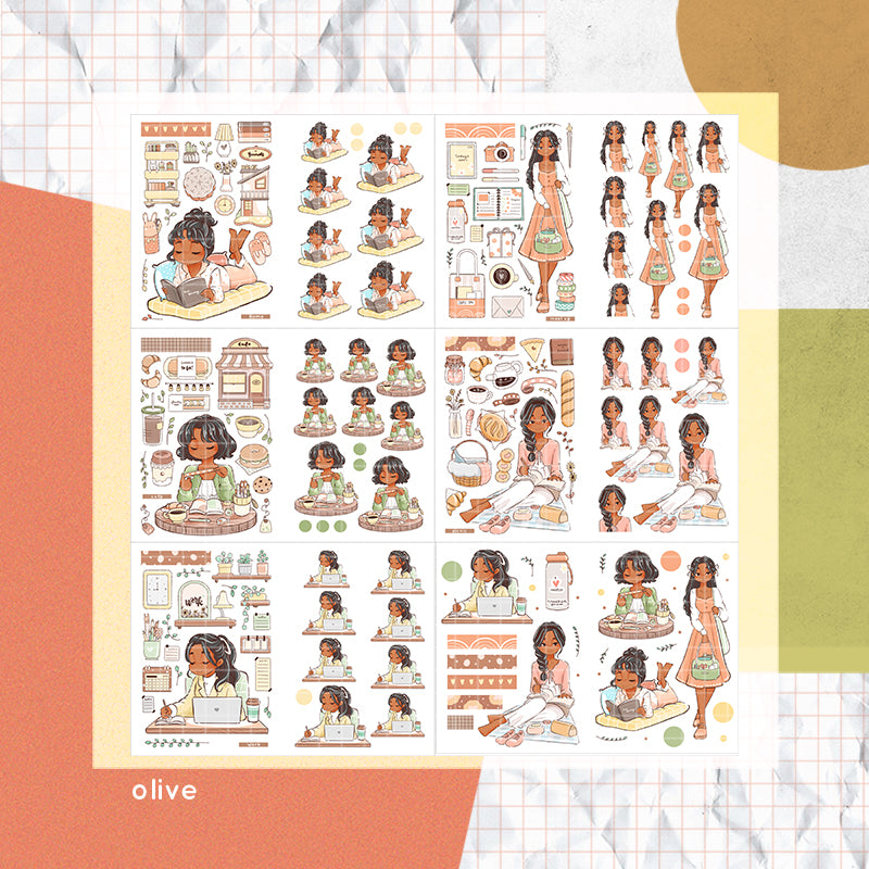 Planner Girl PaperDollzCo Planner Sticker Book | CB067