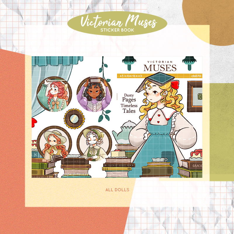 Victorian Muses | PaperDollzCo | Sticker Book | CB070