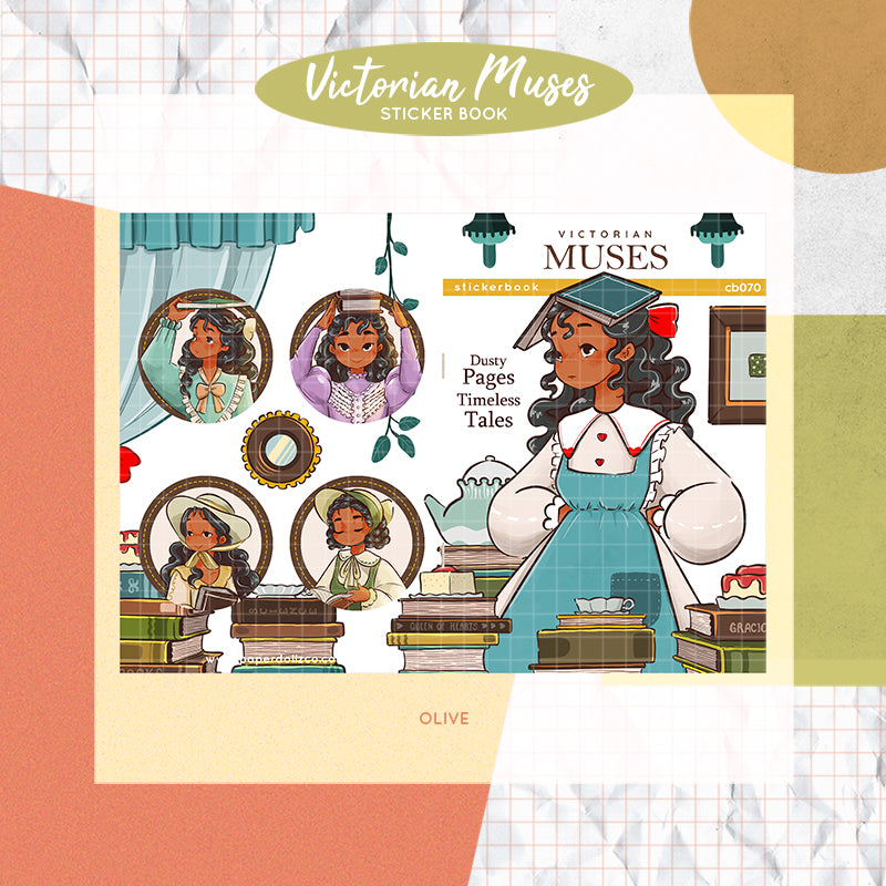 Victorian Muses | PaperDollzCo | Sticker Book | CB070