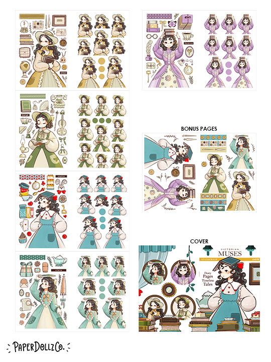 Victorian Muses | Planner Sticker Book | CB070