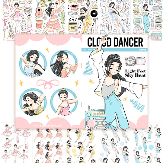 Cloud Dancer | Planner Sticker Book | CB075